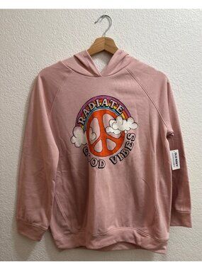 Old Navy Girls Pink Casual Hoodie Size XL (14-16)